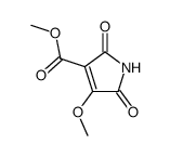 1H-Pyrrole-3-carboxylicacid,2,5-dihydro-4-methoxy-2,5-dioxo-,methylester(9CI)结构式