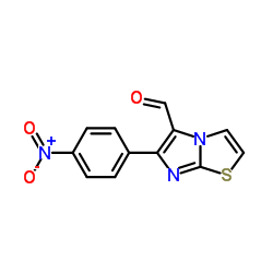 6-(4-NITROPHENYL)IMIDAZO[2,1-B]THIAZOLE-5-CARBOXALDEHYDE Structure