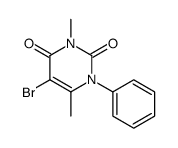 5-bromo-3,6-dimethyl-1-phenylpyrimidine-2,4-dione Structure