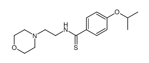 p-Isopropoxy-N-(2-morpholinoethyl)thiobenzamide结构式