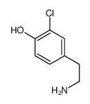 4-(2-aminoethyl)-2-chlorophenol结构式