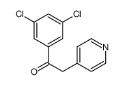 1-(3,5-dichlorophenyl)-2-pyridin-4-ylethanone结构式