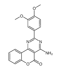 4-Amino-2-(3,4-dimethoxyphenyl)-5H-[1]benzopyrano[4,3-d]pyrimidin-5-one structure