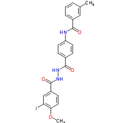 N-(4-{[2-(3-Iodo-4-methoxybenzoyl)hydrazino]carbonyl}phenyl)-3-methylbenzamide结构式