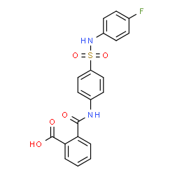 2-({4-[(4-fluoroanilino)sulfonyl]anilino}carbonyl)benzoic acid结构式