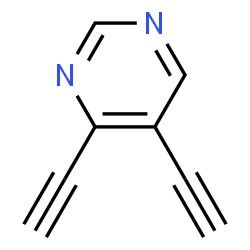 Pyrimidine, 4,5-diethynyl- (9CI) Structure