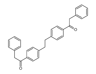 2-phenyl-1-[4-[2-[4-(2-phenylacetyl)phenyl]ethyl]phenyl]ethanone Structure