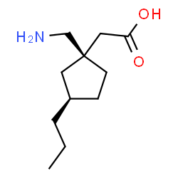 Cyclopentaneacetic acid, 1-(aminomethyl)-3-propyl-, (1S,3R)- (9CI)结构式