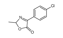 3-Oxazolin-5-one,4-(p-chlorophenyl)-2-methyl- (8CI) structure
