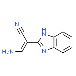 1H-Benzimidazole-2-acetonitrile,alpha-(aminomethylene)-,(alphaE)-(9CI) structure