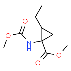 Cyclopropanecarboxylic acid, 2-ethyl-1-[(methoxycarbonyl)amino]-, methyl ester (9CI) picture