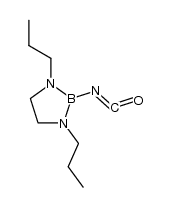 2-isocyanato-1,3-diaza(N,N'-n-propyl)borolan结构式