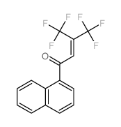 4,4,4-trifluoro-1-naphthalen-1-yl-3-(trifluoromethyl)but-2-en-1-one Structure
