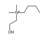 butyl-(2-hydroxyethyl)-dimethylazanium结构式