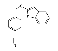 4-(1,3-benzothiazol-2-ylsulfanylmethyl)benzonitrile Structure