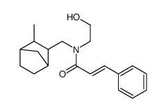 N-(2-Hydroxyethyl)-N-[(3-methyl-2-norbornyl)methyl]-3-phenylpropenamide Structure