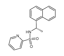 (S)-N-(1-(naphthalen-1-yl)ethyl)pyridine-2-sulfonamide结构式