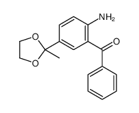 [2-amino-5-(2-methyl-1,3-dioxolan-2-yl)phenyl]-phenylmethanone Structure