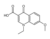 1-ethyl-7-methoxy-4-oxoquinoline-3-carboxylic acid结构式