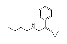 Butyl-(2-cyclopropylidene-1-methyl-2-phenyl-ethyl)-amine结构式