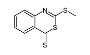 2-methylsulfanyl-4H-3,1-benzothiazine-4-thione结构式