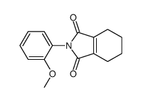 2-(2-methoxyphenyl)-4,5,6,7-tetrahydroisoindole-1,3-dione结构式