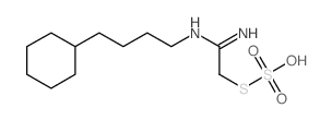 Thiosulfuric acid (H2S2O3), {S-[2-[(4-cyclohexylbutyl)amino]-2-iminoethyl]} ester结构式