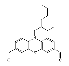 10-(2-ethylhexyl)phenothiazine-3,7-dicarbaldehyde Structure