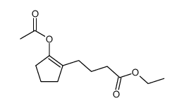 1-acetoxy-2-(3-carbethoxypropyl)cyclopent-1-ene Structure