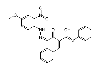 3-hydroxy-4-[(4-methoxy-2-nitrophenyl)azo]naphthalene-2-carboxanilide结构式