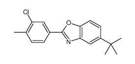 5-tert-butyl-2-(3-chloro-4-methylphenyl)-1,3-benzoxazole Structure