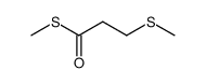 S-methyl 3-(methylsulfanyl)propanethioate结构式