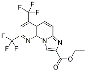 ETHYL 2,4-BIS(TRIFLUOROMETHYL)IMIDAZO[1,2-A][1,8]NAPHTHYRIDINE-8-CARBOXYLATE结构式