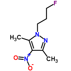 1-(3-Fluoropropyl)-3,5-dimethyl-4-nitro-1H-pyrazole Structure