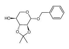 benzyl 2,3-O-isopropylidene-β-L-xylopyranoside结构式