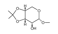 methyl-(O3,O4-isopropyliden-α-D-arabinopyranoside) Structure