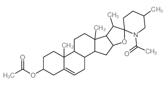 Spirosol-5-en-3-ol,28-acetyl-, 3-acetate, (3b,22a,25R)- structure
