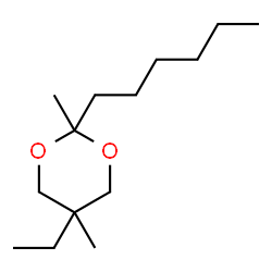 1,3-Dioxane,5-ethyl-2-hexyl-2,5-dimethyl-(9CI) Structure