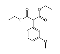 diethyl 2-(3-methoxyphenyl)propanedioate Structure