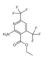 ethyl 2-amino-4,6-bis(trifluoromethyl)pyridine-3-carboxylate结构式
