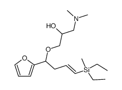 1-[4-(diethyl-methyl-silanyl)-1-furan-2-yl-but-3-enyloxy]-3-dimethylamino-propan-2-ol Structure