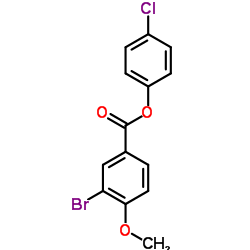 4-Chlorophenyl 3-bromo-4-methoxybenzoate Structure