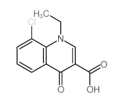 8-chloro-1-ethyl-4-oxo-quinoline-3-carboxylic acid structure