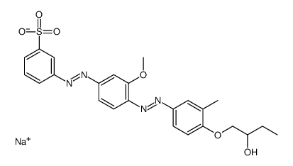 sodium 3-[[4-[[4-(2-hydroxybutoxy)-3-methylphenyl]azo]-3-methoxyphenyl]azo]benzenesulphonate结构式