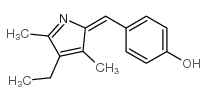 Phenol, 4-[(4-ethyl-3,5-dimethyl-2H-pyrrol-2-ylidene)methyl]- (9CI)结构式