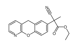 ALFA-METHYL-ALFA-CYANO-5H-[1] BENZOPYRANO [2,3-B] PYRIDINE-7-ACETIC ACID ETHYL ESTER结构式