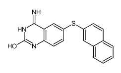 4-amino-6-naphthalen-2-ylsulfanyl-1H-quinazolin-2-one结构式