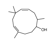 2,6,6,9-tetramethylcycloundeca-4,8-dien-1-ol结构式