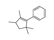 (2,3,5,5-tetramethylcyclopenten-1-yl)benzene Structure