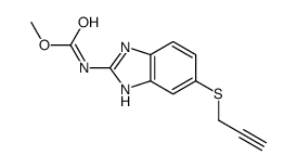 methyl N-(6-prop-2-ynylsulfanyl-1H-benzimidazol-2-yl)carbamate Structure